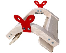 CabrietteOreillesRouges Cabriette, bât pour chèvre, bât pour caprin, bât pour âne miniature, bât pour boucs, randonnée avec chèvre, suspension sacoches, bouquelines