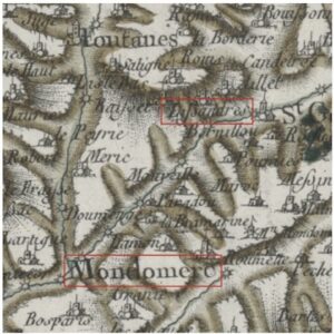 Lire la suite à propos de l’article Randoline sur la carte de Cassini (1781)